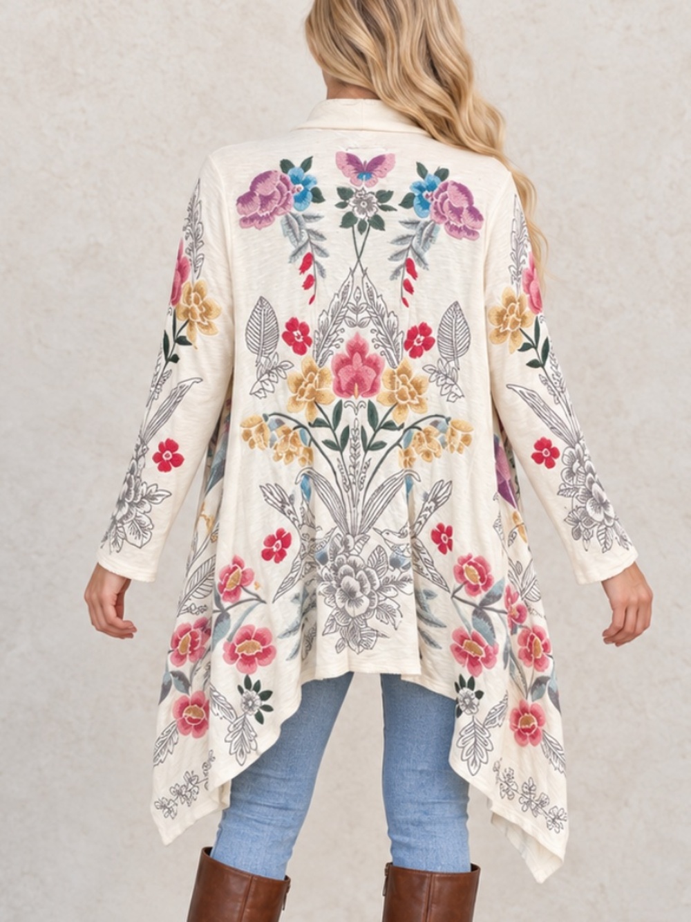 NWT | Johnny Was | Gorgeous Floral Cardigan Sweater Coat | Size Large - Picture 6 of 6